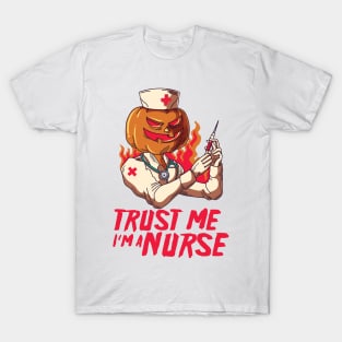 Trust Me I'm A Nurse Halloween Pumpkin T-Shirt